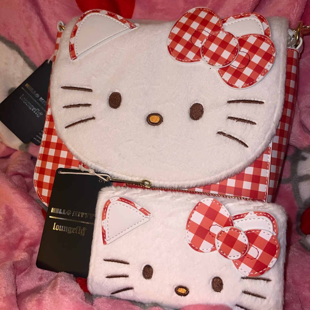 Hello Kitty Gingham Loungefly set